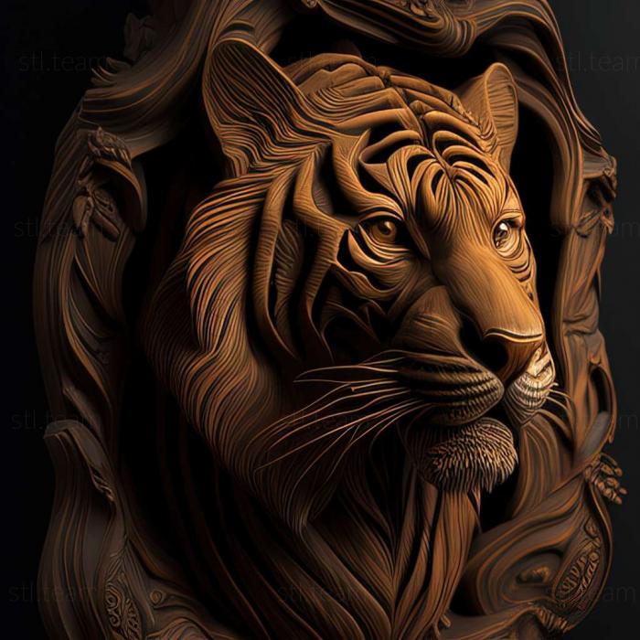 3D модель Скотурій тигровий (STL)